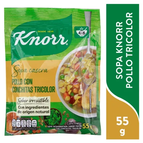 Sopa Knorr De Pollo Con Conchita Trico - 55gr