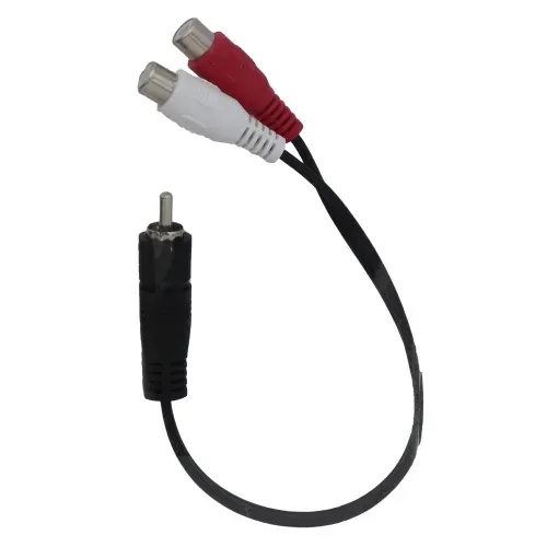 Cable Durabrand Rca Macho A 2Rca Hembra 15Cm, Modelo Int-091238