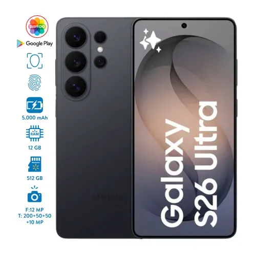 Celular Samsung Galaxy S26 Ultra 12GB RAM y 512GB Almacenar, Colores Surtidos