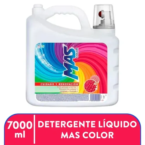 Detergente Liquido Mas Color 7 l