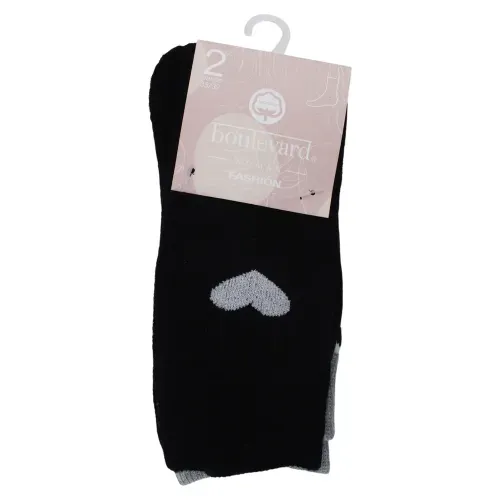Ladies 2 Pairs Pack Casual Ankle Sock
