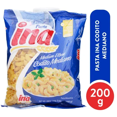 Imagen de Pasta Corta Ina Codito Mediano - 200 g