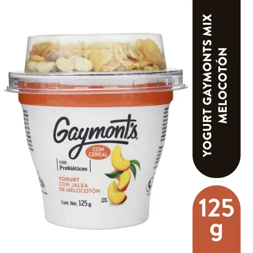 Yogurt Gaymonts Mix Melocotón - 125 g