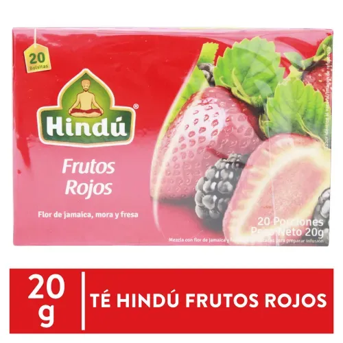 Té Hindú Frutos Rojos Caja - 20 g