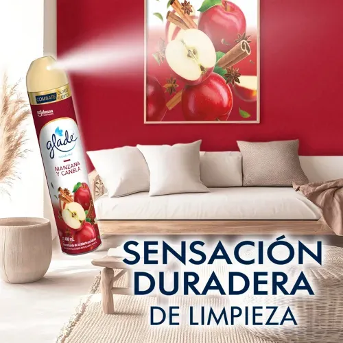 Aromatizante Aerosol Manzana Canela Glade - 400ml