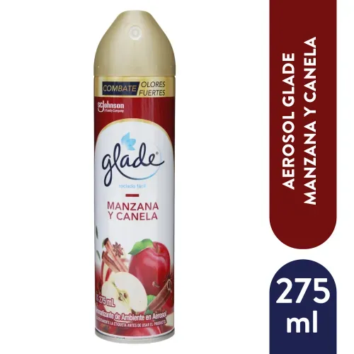 Aromatizante Aerosol Manzana Canela Glade, 275Ml