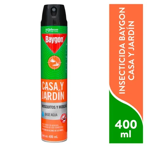 Insecticida Baygon Casa y Jardín En Aerosol - 400 ml