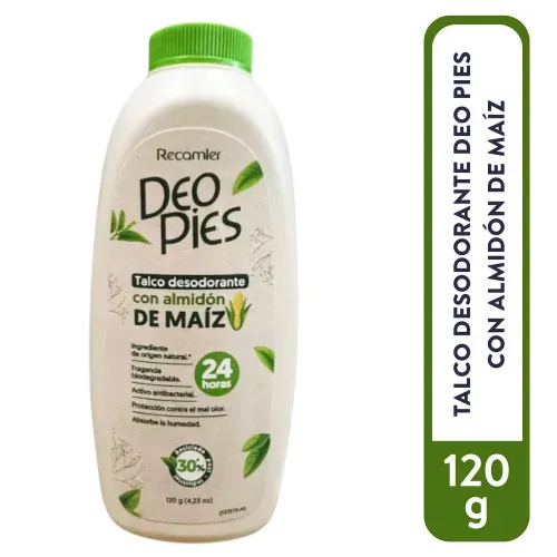 Deo Pies Talco Almidon De Maiz 120grs
