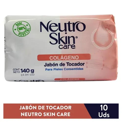 Jabón De Tocador Marca Neutroskin Con Colágeno - 140 g