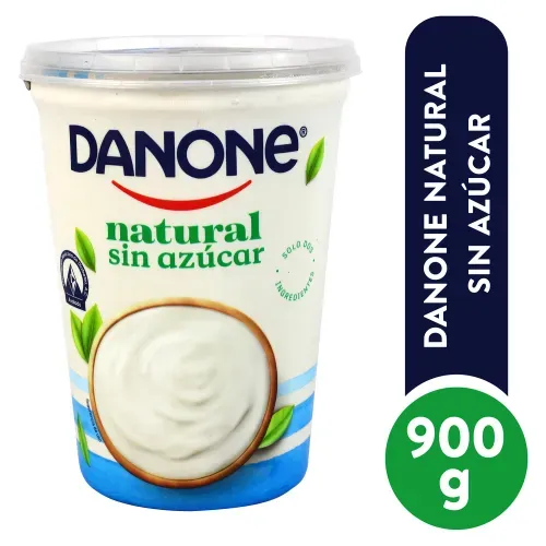 Yogurt Danone natural sin azúcar- 900 g