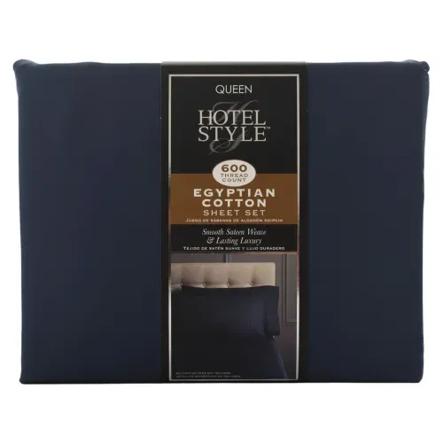 Set De Sabanas De Algodon Queen Indigo 4