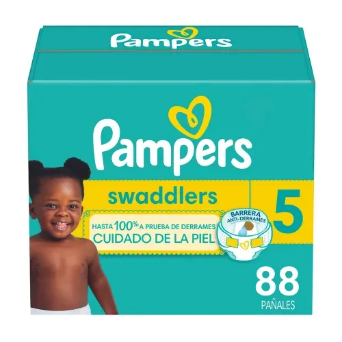 Pañales Pampers Swaddlers Etapa 5 Libre de Derrames - 88 Uds