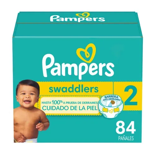 Pañales Pampers Swaddlers Etapa 2 Libre de Derrames - 84 Uds