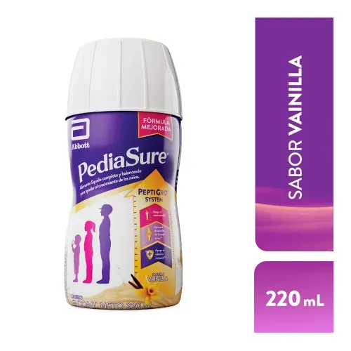 Complemento Nutricional Pediasure Vainilla, bebida que apoya el crecimiento de los niños- 220 ml