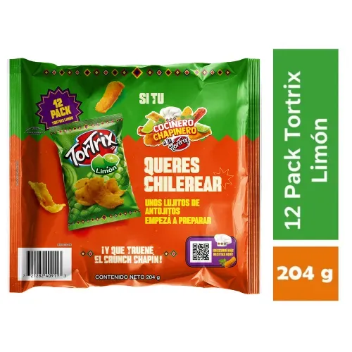 Snack Tortrix Limón Pack 12 Unidades - 204 g