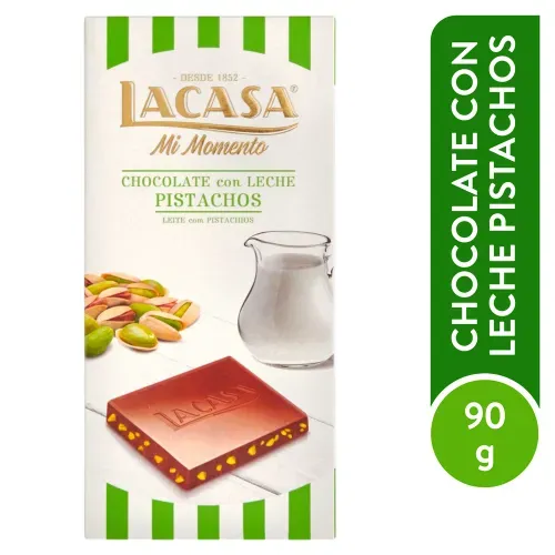 Chocolate Con Leche y Pistachos 90g
