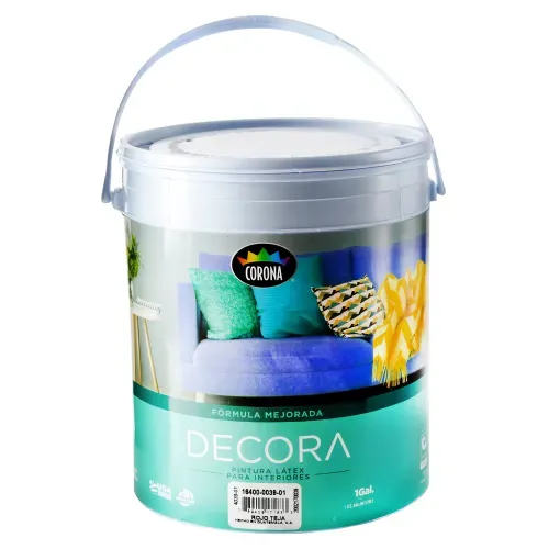 Pintura Latex Decora, Fórmula Mejorada Para Interiores Color Teja - 1 Galón