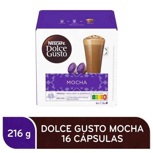 Café Nescafé Dolce Gusto Mocha 16 Cápsulas - 216 g
