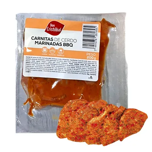 Carnitas de cerdo Don Cristobal marinada BBQ -200 g