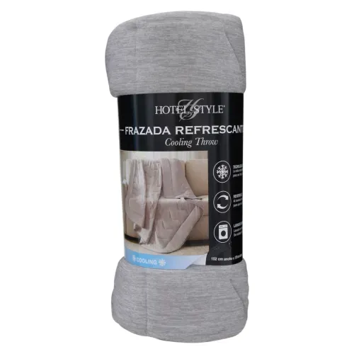 Manta refrescante Hotel Style gris - 152 x 178 cm