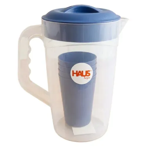 Set Pichel C 4 Vasos Plástico Haus