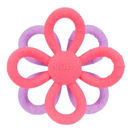 Juguete Nuby de silicón con diseño de flor