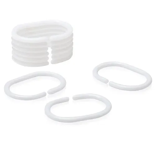 Ganchos Haus Color Blancos Para Cortina De Baño