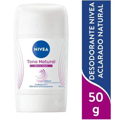Desodorante Nivea para Dama Aclarado Efecto Satin en barra -  50 g