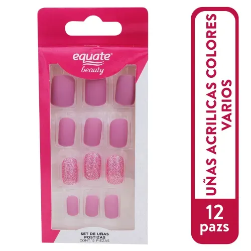 Unas Acrilicas Marca Equate Colores Varios - 1 Unidad