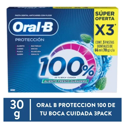 Crema Dental Oral Protección 3 pack - 198 ml