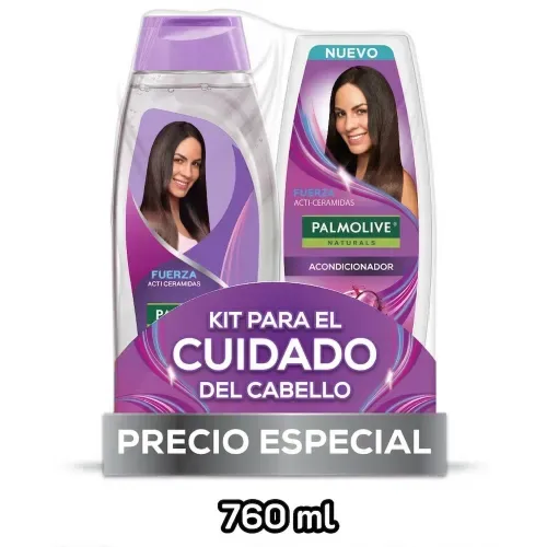 Shampoo y Acondicionador Palmolive Naturals Ceramidas 2 pack - 760 ml