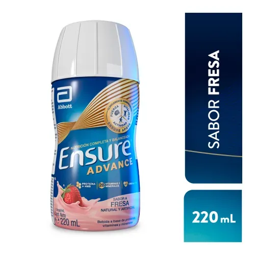 Complemento Ensure Advance® Sabor Fresa - 220 mL