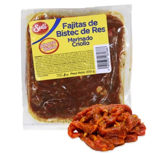 Fajitas De Res Criollo 200g