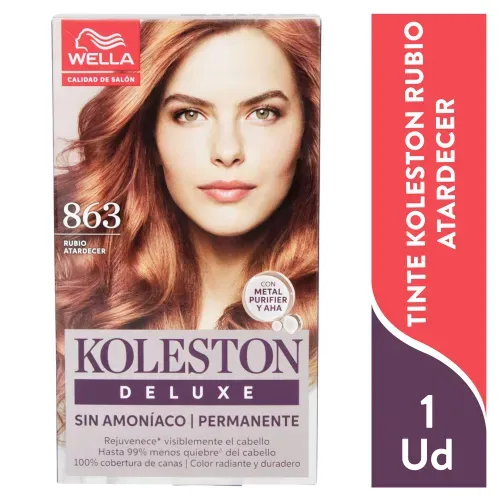 Kit Koleston Deluxe 863 Rubio Rosa 1 Unidad