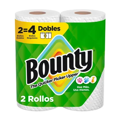 Toallas de Papel Bounty Select A Size Rollos Dobles - 2 Uds