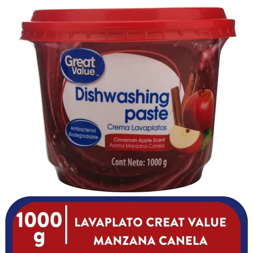 Lavaplatos Great Value manzana y canela - 1000 g