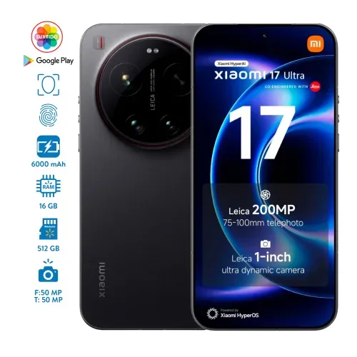 Celular Xiaomi 17 Ultra con 16GB y 512GB de Almacenamiento colores surtidos