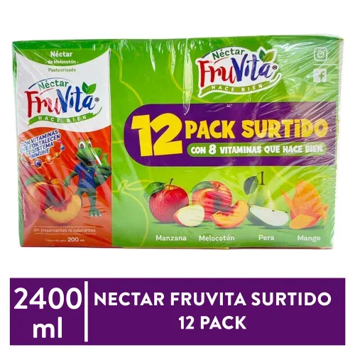 Nectar Fruvita Surtido 12 Pack - 2400 ml