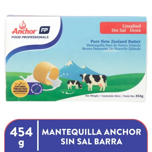 Mantequilla Anchor Sin Sal Barra - 454g