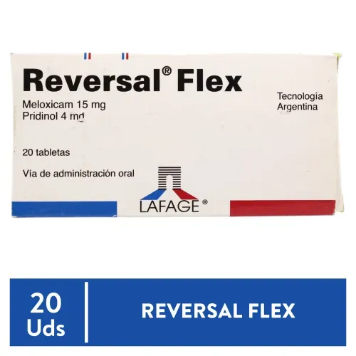 Reversal Flex 15 Mg/4 Mg 20 Tabletas