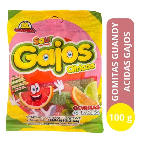 Gomitas Guandy Gajos Cítricos - 100 g
