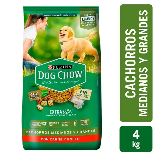 Comida para perro Purina Dog Chow Cachorro medianos y grandes 4 kg
