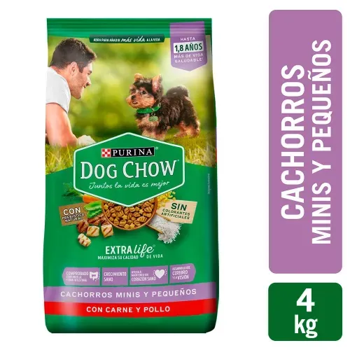 Comida para perro Purina Dog Chow Cachorro minis y pequeños - 4 kg