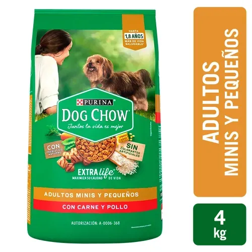 Comida para perro Purina Dog Chow Adulto minis y pequeños - 4 kg