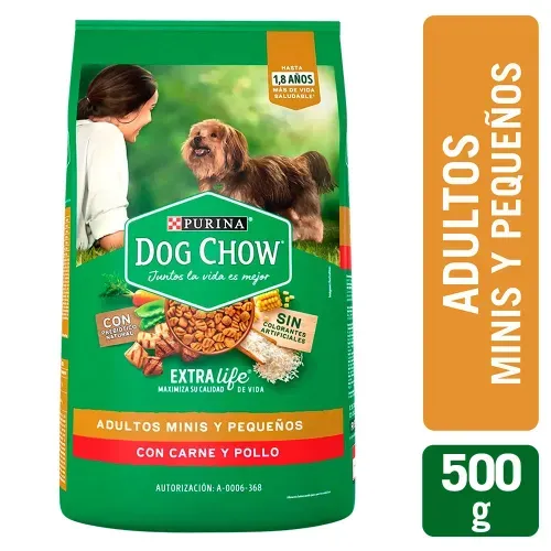 Comida para perro Purina Dog Chow Adulto minis y pequeños - 500 g