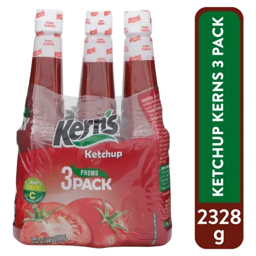 Salsa de tomate Kern's ketchup promo 3 pack - 776 g