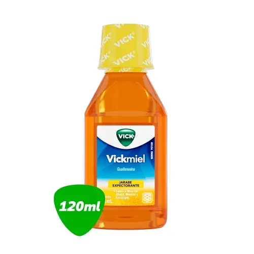 Jarabe Expectorante VickMiel Sabor Miel para Tos con Flemas - 120 ml