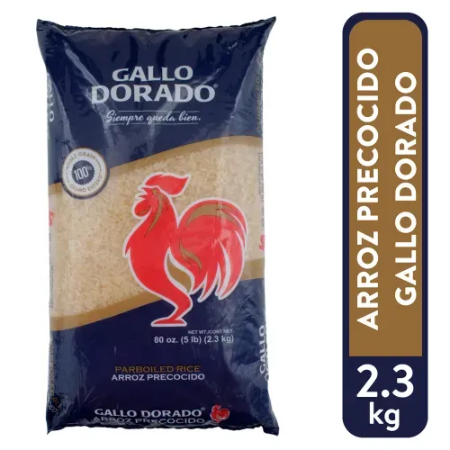 Arroz Gallo Dorado Precocido - 2270 g