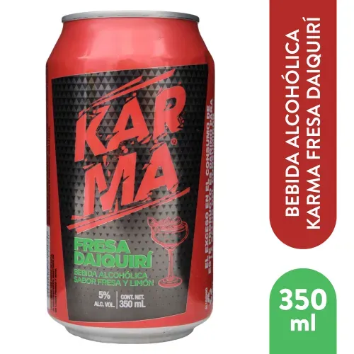 Bebida alcohólica ready to drink Karma Fresa - 350 ml