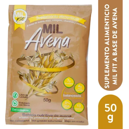 Suplemento alimenticio Mil fit a base de avena precio por sobre